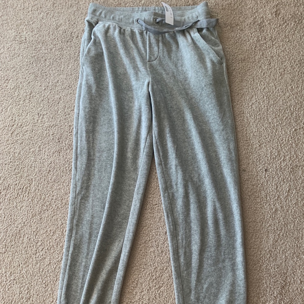 NWT j crew fleece pants. Drawstring